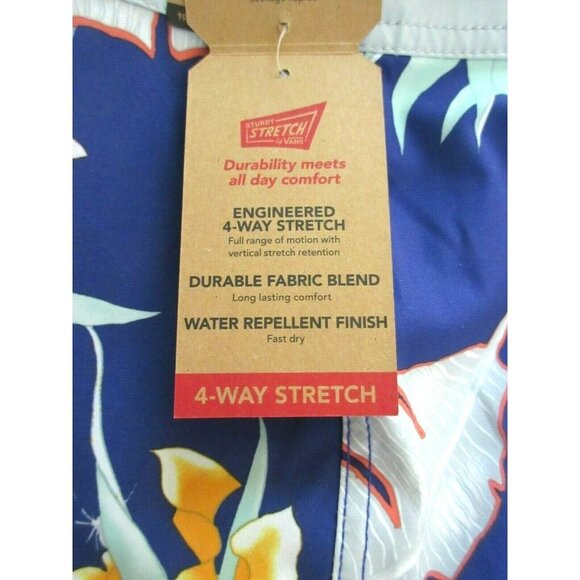 Vans Men's Era 4 Way Stretch Board shorts Purple Grey Floral Print NWT Free Ship - Picture 6 of 6